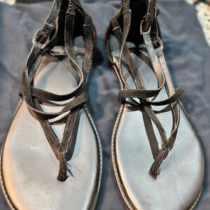 Torrid Black Strappy Sandals